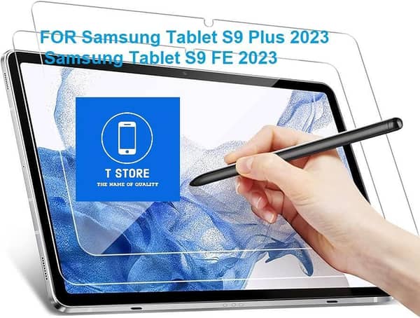 Tempered Glass Protector for Samsung Tablet S9 Plus 2023 & S9 FE Plus 2023 - Screen Protection