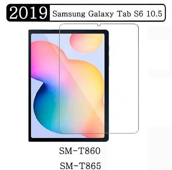 Tempered Glass Screen Protector for Samsung Tab S6 Models SM-T860 and SM-T865