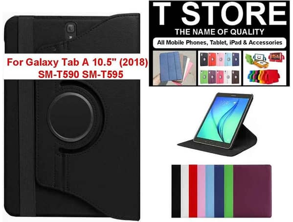 Samsung Galaxy Tab A 10.5 Case - A2 T590 Stand Cover for SM-T590 and SM-T595 Tablets (2018 Model)