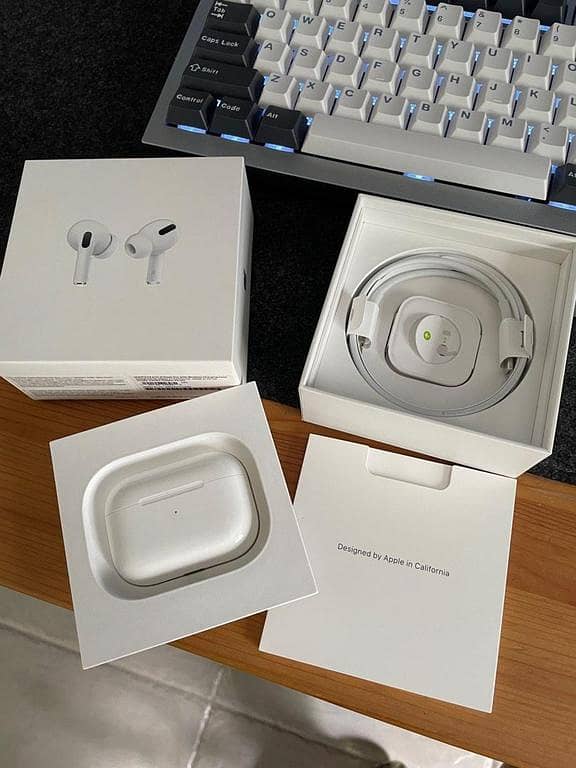 AirPods Pro Wireless Earbuds with Bluetooth 5.0, Charging Case, Extra Earbuds, and Universal Pop-Up Feature