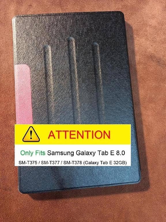 Flip Cover Case for Samsung Galaxy TAB E 8.0 (Models T377, T378) in PU Leather