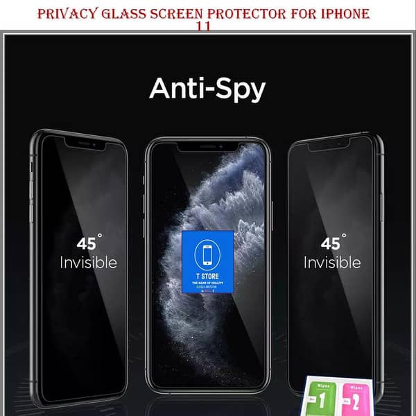 Tempered Glass Privacy Screen Protector for iPhone 11 (6.1 inch)