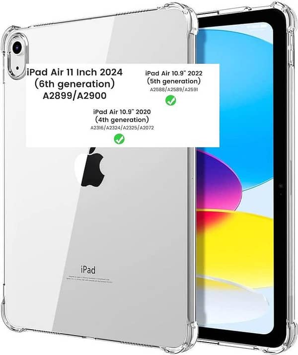 Tempered Glass Screen Protector for iPad Air 11-inch (2024, 6th Generation) Models A2899 A2900 A2902