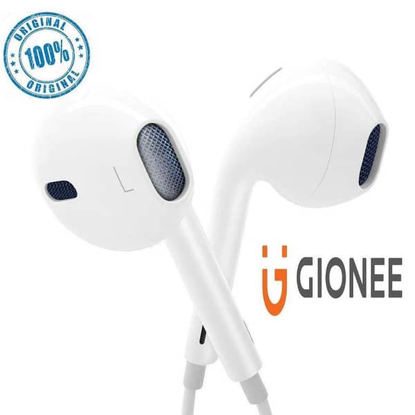Gionee Original Handfree Earphones with Deep Bass for Gaming and Music - Compatible with Android Devices
