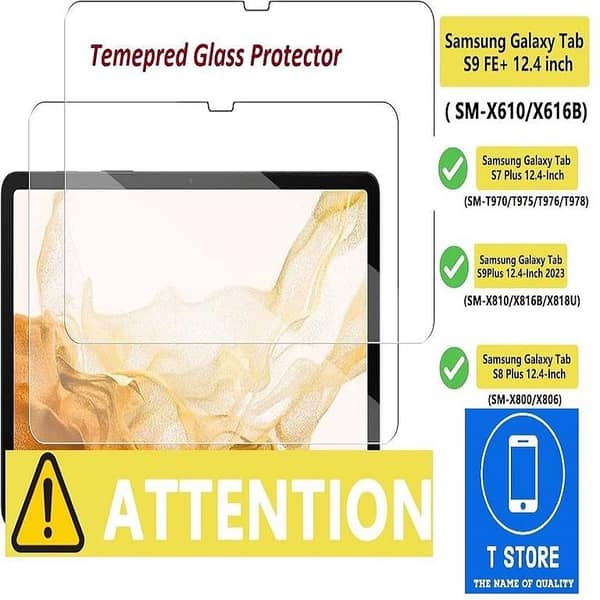Glass Screen Protector for Samsung Galaxy Tab S7 FE 12.4-Inch