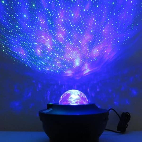 Galaxy Projector Lamp with Bluetooth Speaker - Adjustable Brightness and 21 Lighting Modes for Atmosphere Creation