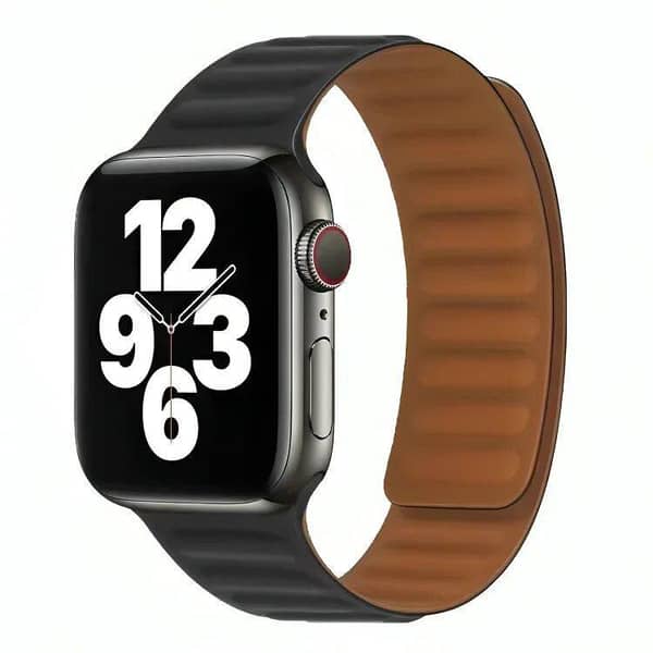 Magnetic Leather Link Loop for Smartwatches: Comfortable and Stylish Design