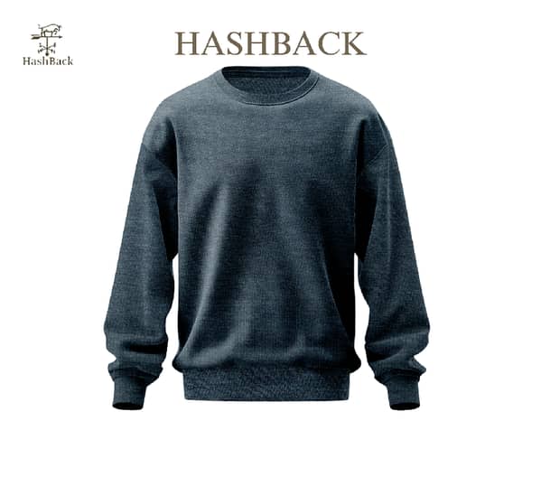 HashBack Men's Charcoal Grey Hoodie Sweatshirt for Winter