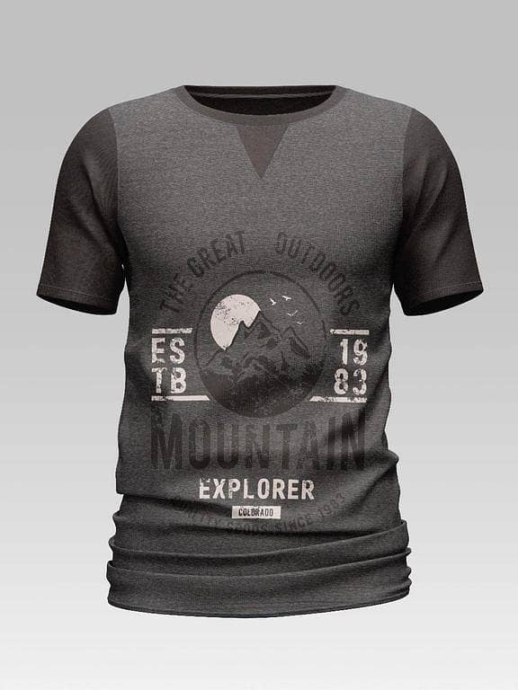 HashBack Basic Oversized T-Shirt for Men with Printed Design