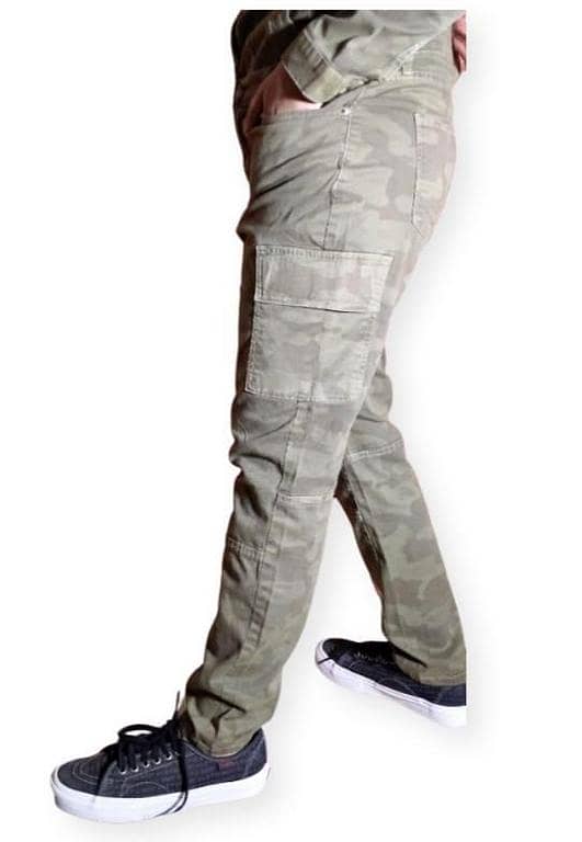 HashBack Women's Camo Cargo Pants with Six Pockets - Stylish Jeans for Girls and Women