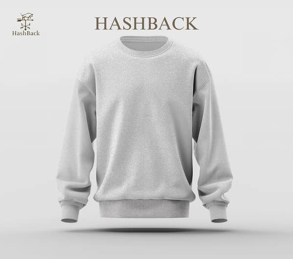 HashBack Men's Hooded Sweatshirt in Heather Grey for Winter