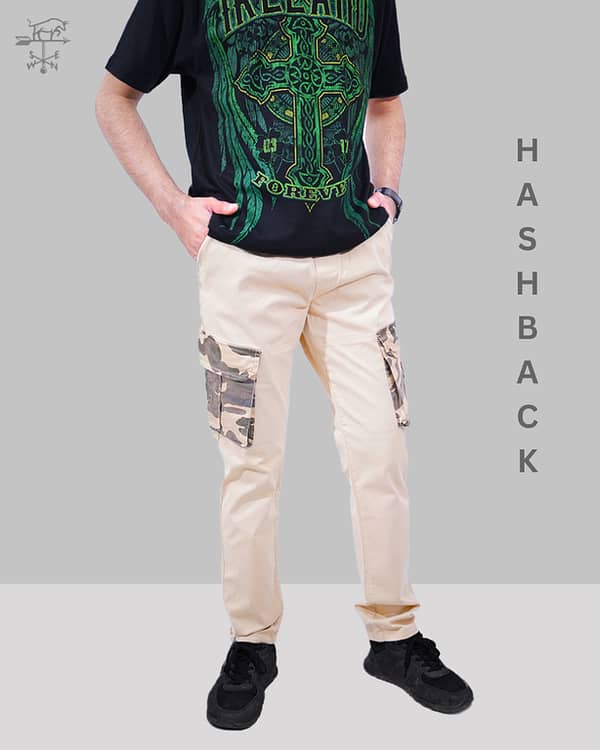 Hashback Men's 6 Pocket Cargo Trousers