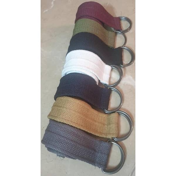 HashBack D Buckle Canvas Waist Belt for Men and Boys - Casual Webbing Style