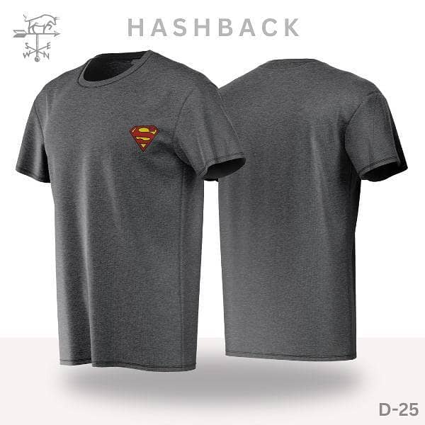 HashBack Men's White Crew Neck Printed T-Shirt
