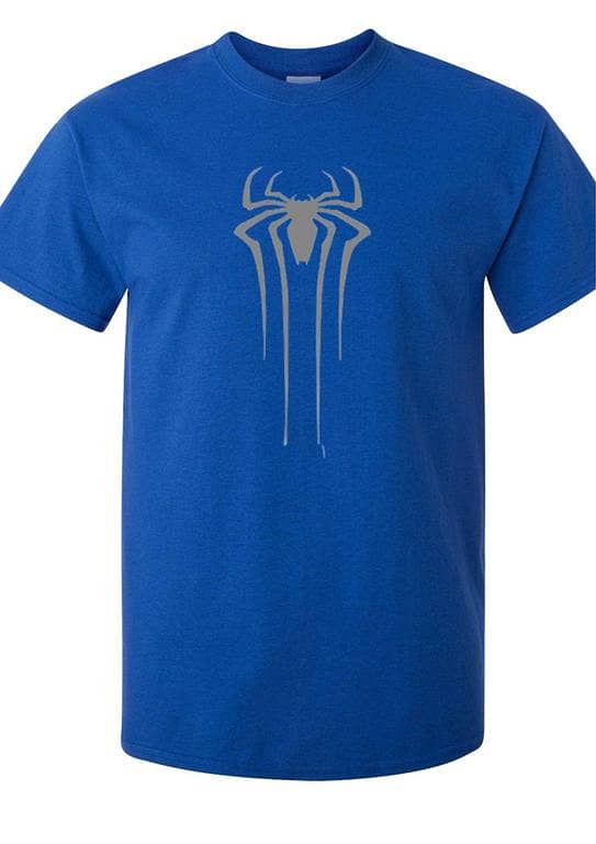 HashBack Men's White Crew Neck T-Shirt "Spider" - Round Neck Style