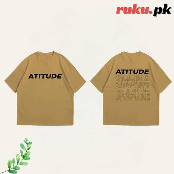 Ruku Garments Men's Printed Oversized T-Shirt with Drop Shoulders