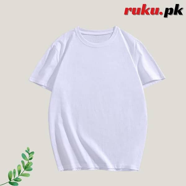 Ruku Garments Drop Shoulder Short Sleeve Oversized T-Shirts for Men and Women in Korean Summer Style