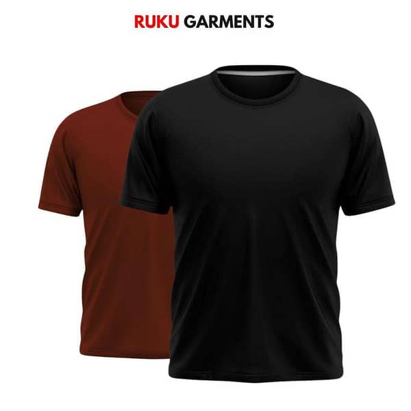 Ruku Garments Men's Pack of 2 Short Sleeve T-Shirts