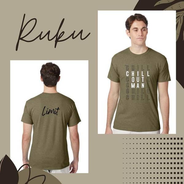 Ruku Garments Men's Printed T-Shirt with Short Sleeves in Export Quality