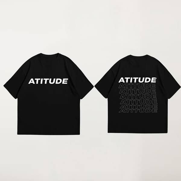 Ruku Garments Men's Printed Oversized T-Shirt with Drop Shoulders