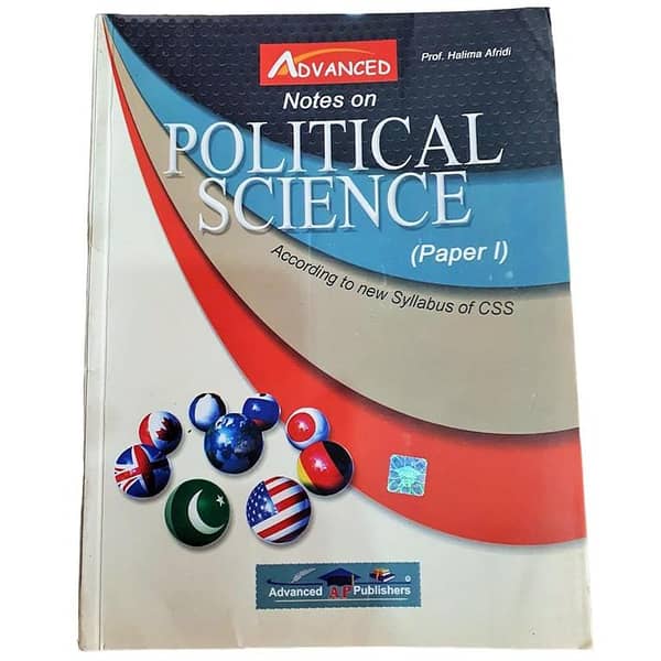 Prof Halima Afridi's Advanced Notes on Political Science for CSS, PMS, and Competitive Exams