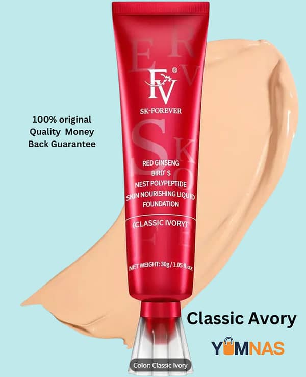 FV SK Forever Liquid Foundation Tube - Waterproof Formula for Red Skin, Oil Control, and Long-Lasting Coverage