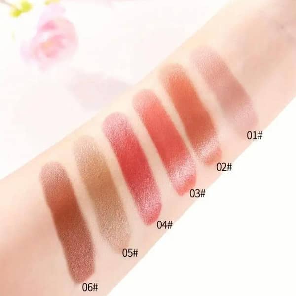 4-Pack of 3-in-1 Liquid Blush, Lip Gloss, and Eye Shade - Natural Rosy Finish for Everyday Use, Lightweight and Easy to Blend, Long-Lasting and Travel-Friendly