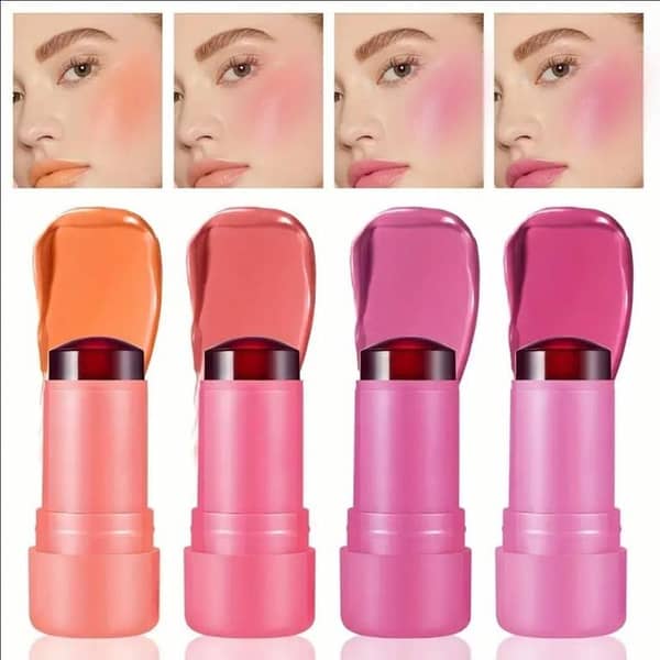 Cream Blush Stick by Hydrating | Natural Makeup Blush | Cheek Tint for Enhanced Cheek Volume | Lightweight & Long-Lasting - Available in Pink & Peach Colors