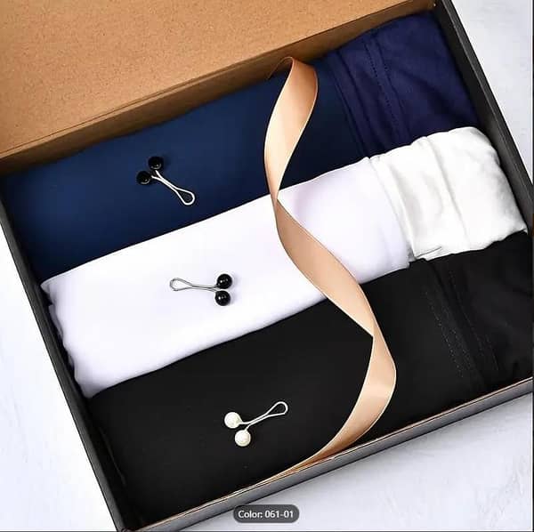 Set of 3 Plain Chiffon Goergett Hijabs for Girls and Women