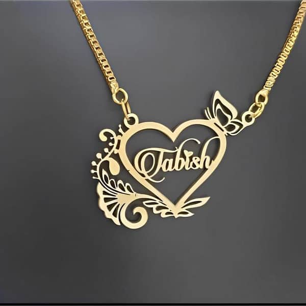 Personalized Name Necklace - Customized Name Locket for Girls with Long Chain