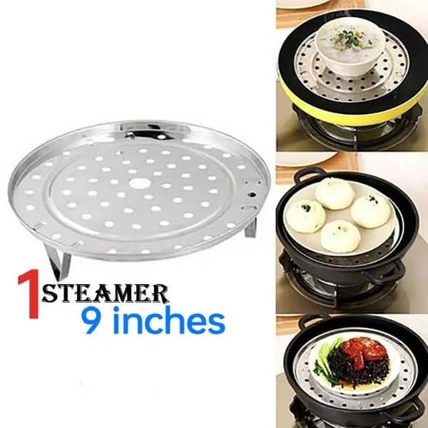 Stainless Steel Steaming Rack Tray for Kitchen Cookware - 1 Piece