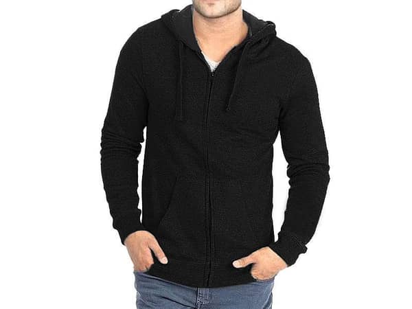Kangro Zipper Hoodie in Black and Navy