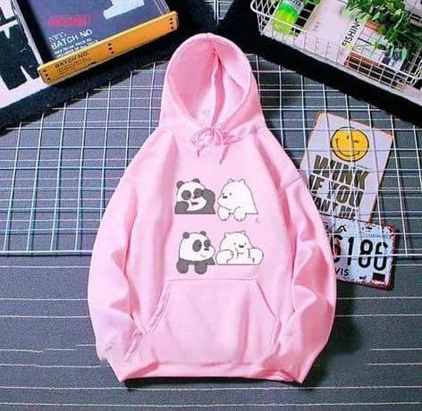 Kangaroo Hoodie for Women and Girls with Printed Design, Drawstring, and Kangaroo Pocket, Long Sleeves