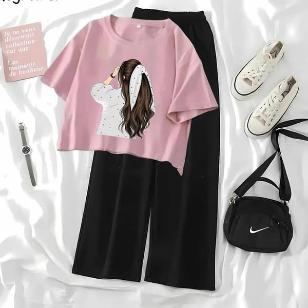 Printed Crop Top with Black Flapper Skirt for Summer Outfits