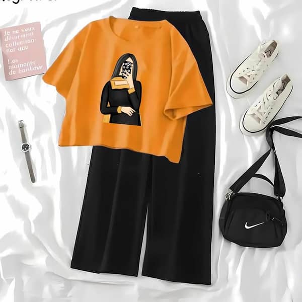 Crop Top and Flapper Set for Women and Girls – Stylish and Comfortable Outfit