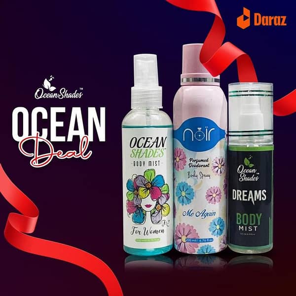 Ocean Shades Deal No. 06: Dreams Body Mist and Noir Me Again Fragrances for Women