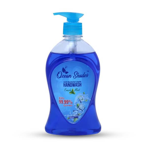 Ocean Shades Fresh Mint Antibacterial Handwash - 500 ML Liquid Soap for Effective Cleaning