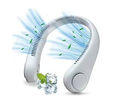 FRAKIN Neck Fan - Portable and Rechargeable with Air Cooling and Purifying Features