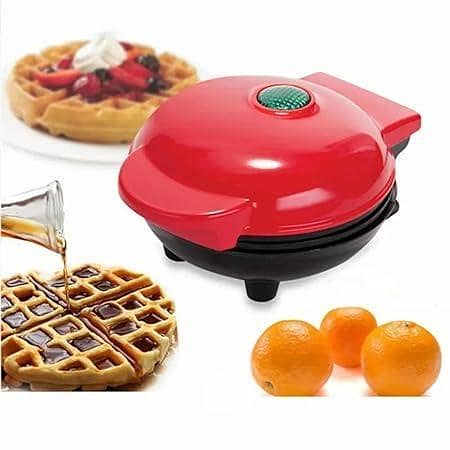 FRAKIN Mini Waffle Maker for Individual Waffles - Compact and Easy to Use
