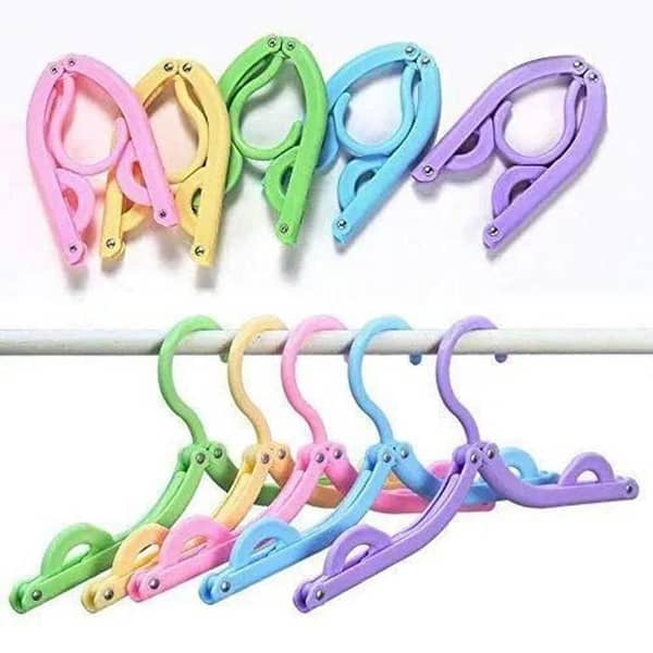FRAKIN Portable Folding Hanger for Clothes - Lightweight Travel Hangers and Clothes Drying Rack for Easy Storage and Travel