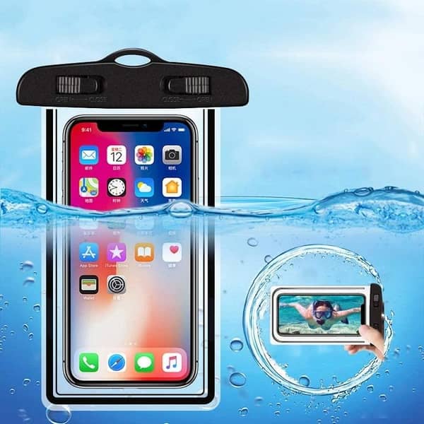 FRAKIN Universal Waterproof Phone Case for iOS and Android Devices - Mobile Pouch for Protection Against Water and Dirt