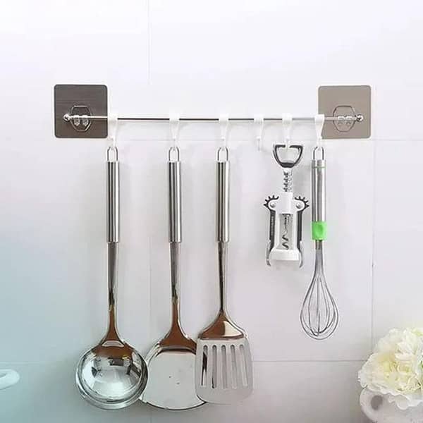 FRAKIN Under-Shelf Mug Rack - Kitchen Organizer for Hanging Mugs and Cups, Coffee Cup Holder and Storage Solution for Shelves and Closets