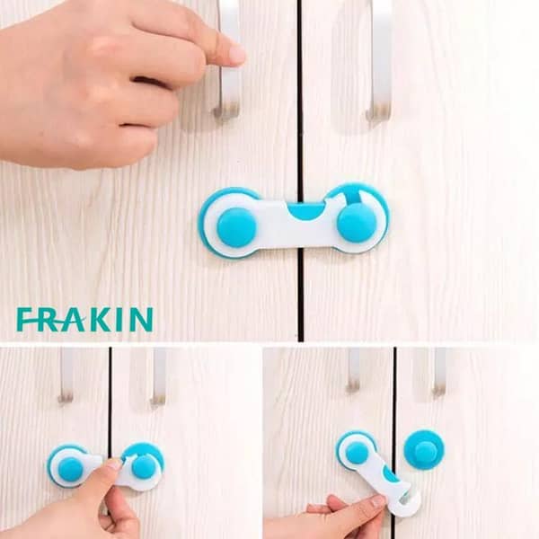 FRAKIN Baby Safety Locks for Drawers, Cabinets, Fridges, and Doors - Secure Your Home from Toddler Access