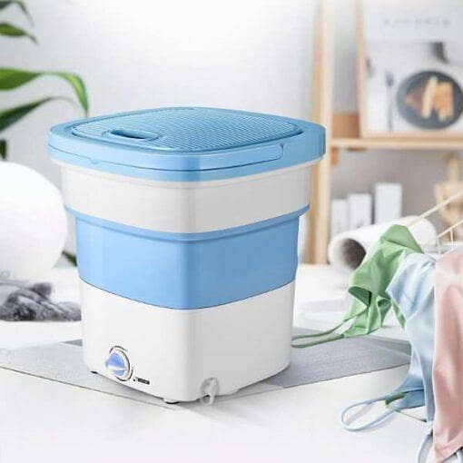 FRAKIN Mini Folding Washing Machine and Dryer - Compact Portable Laundry Solution for Clothes in Multiple Colors