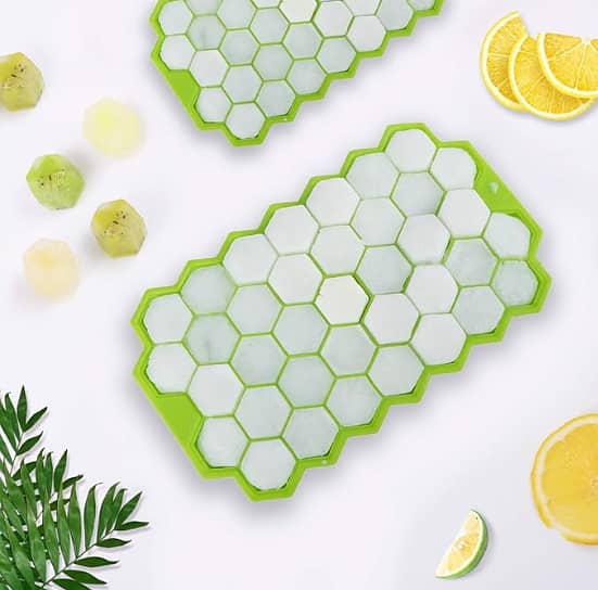 FRAKIN Honeycomb Ice Mold Tray in Silicone for Easy Ice Cube Making