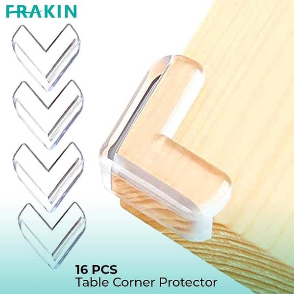FRAKIN Baby and Kids Corner Protectors for Tables and Furniture - Safe Protection for Sharp Edges