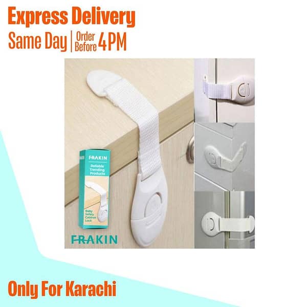 FRAKIN 2-Pack Children’s Anti-Open Drawer Lock - Multifunctional Baby Safety Cabinet Lock to Prevent Accidents