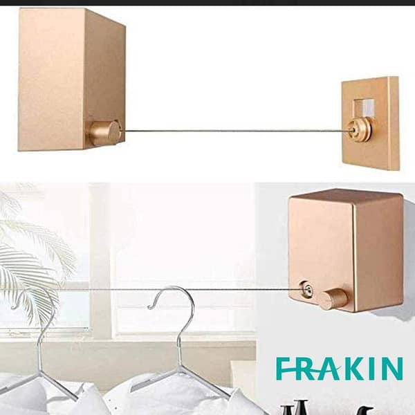 FRAKIN Stainless Steel Retractable Clothesline for Household Laundry