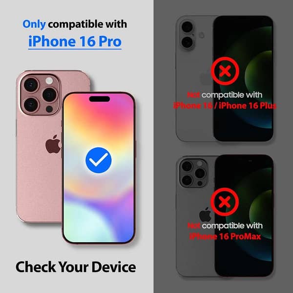 Whitestone Dome Premium Glass Screen Protector for iPhone 16 Pro - Single Pack (No UV)