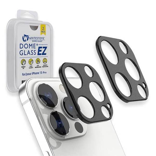 Whitestone EZ Camera Protector for iPhone 13 Pro (6.1-inch) - Set of 2
